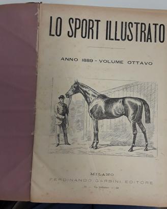 libro LO SPORT ILLUSTRATO del 1889