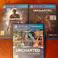 UNCHARTED *Saga Completa* PS4 [Lotto - 5 giochi]