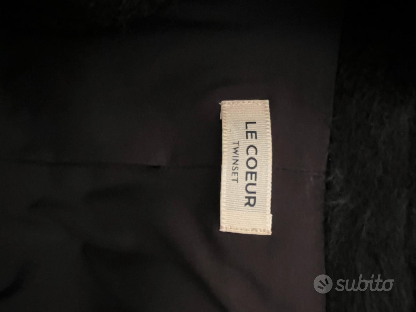 Cappotto nero Twinset Le Coeur Abbigliamento e Accessori In