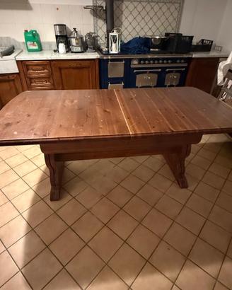 Tavolo legno massello allungabile