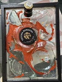 Quadro con bottiglia Vecchia Romagna