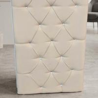 bancone reception ecopelle beige e bianco spedizio