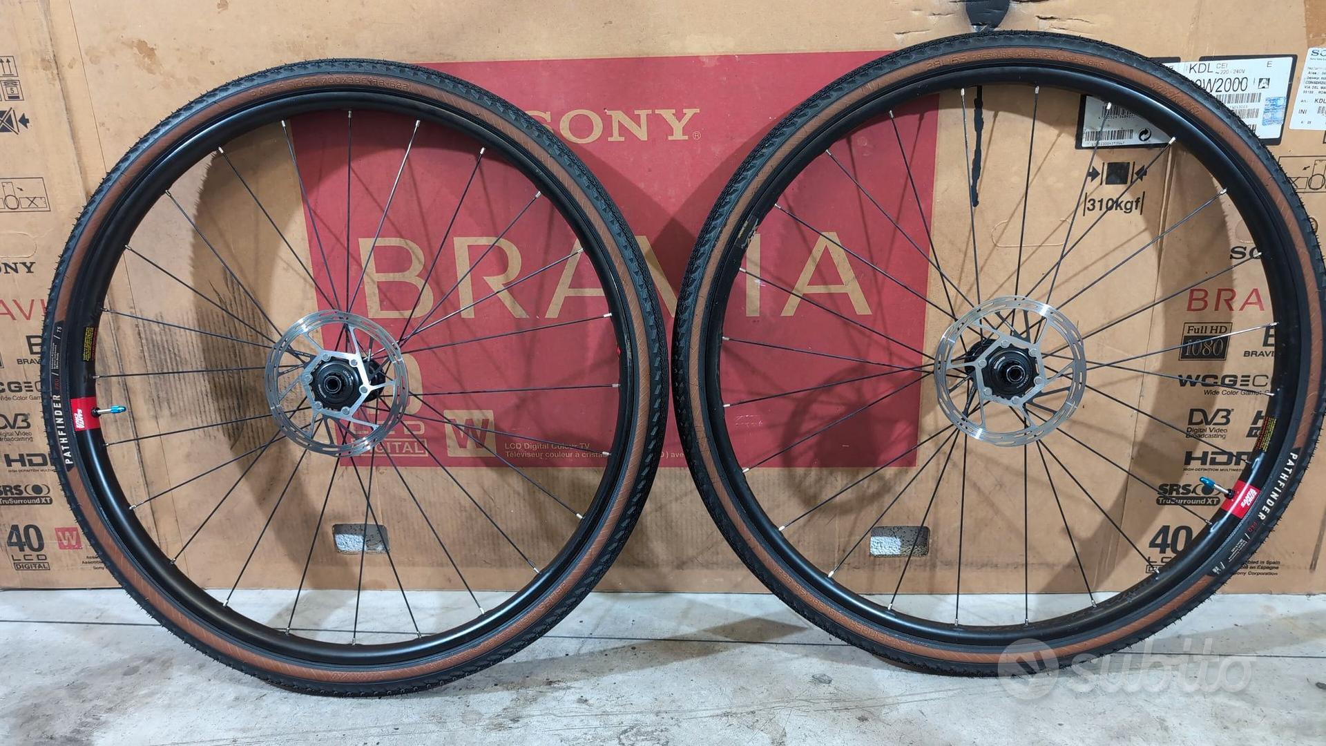 RUOTE BICI DA strada DFS in carbonio 700C raggi carbonio 35/40/50 profondità cerchio/cerchio