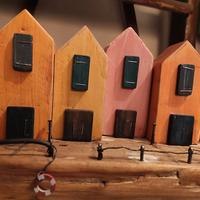 fermalibri in legno fatto a mano 