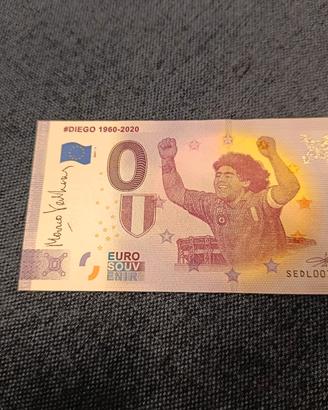 banconota Maradona souvenir 