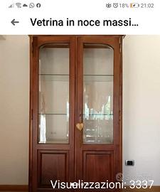 Vetrinetta in noce Artigianale 