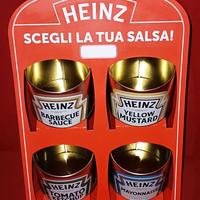 HEINZ TOMATO KETCHUP ESPOSITORE METALLO 4 LATTINE
