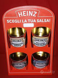 HEINZ TOMATO KETCHUP ESPOSITORE METALLO 4 LATTINE