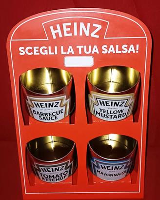 HEINZ TOMATO KETCHUP ESPOSITORE METALLO 4 LATTINE