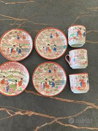 Tazzine geisha TAIKO giapponese dipinto a mano