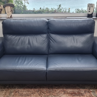 Divano Poltronesofà in vera pelle 3 posti