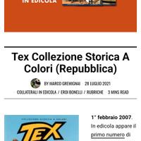 fumetti Tex di Repubblica a 1 euro 
