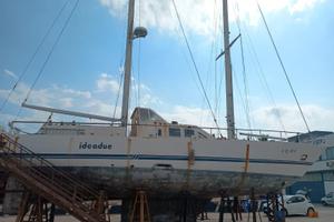 Barca a vela (motorsailer) goletta in acciaio