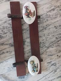 collezione attaccapanni anni 50 legno e bachelite 