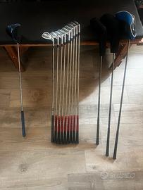 Set Ferri golf Ben Hogan + legni + putter + sacca