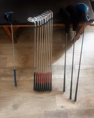 Set Ferri golf Ben Hogan + legni + putter + sacca