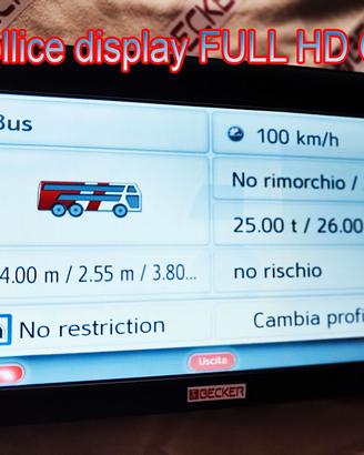 navigatore BUS BECKER nuovo garanz mappe gratis