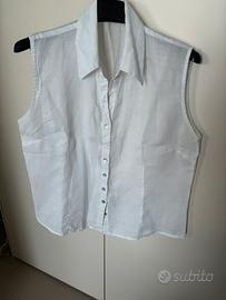 Smanicato lino donna