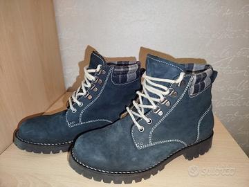 Polacchine donna Bata in suede blu tg. 38