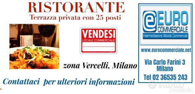 102/24 RISTORANTE di mq 270 con terrazza privata