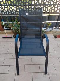 Sedie da giardino acciaio