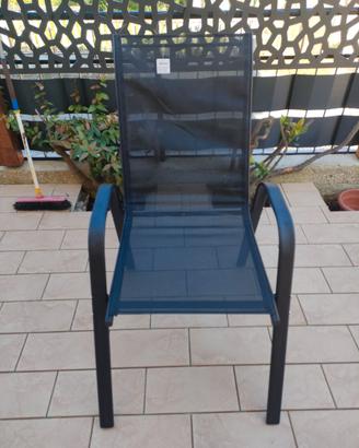 Sedie da giardino acciaio