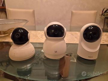 Set 3Videocamere di Sorveglianza wi-fi per interno