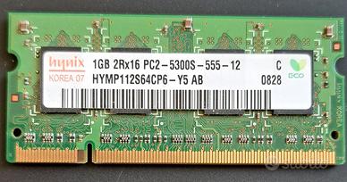 Memoria RAM 1GB 2GB 4GB PC2 PC3