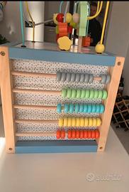 Cubo multi attività in legno- gioco montessori