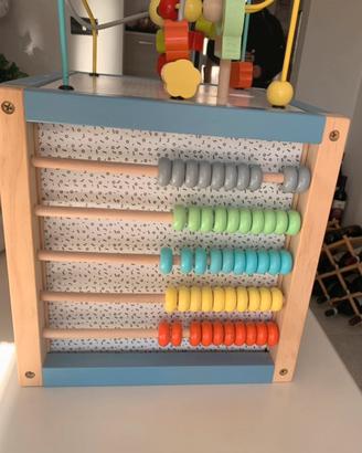 Cubo multi attività in legno- gioco montessori