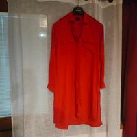 camicia lunga rossa