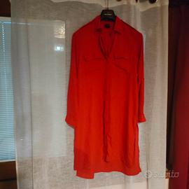 camicia lunga rossa