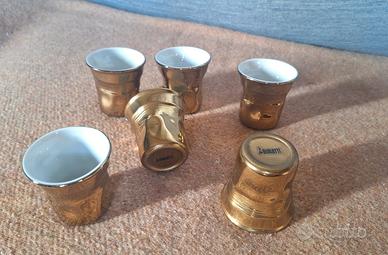 Set di 6 tazzine da caffè Bialetti in porcellana.