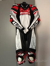 Tuta in pelle Mtech ring taglia 48