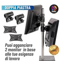 supporto monitor per scrivania verticale 