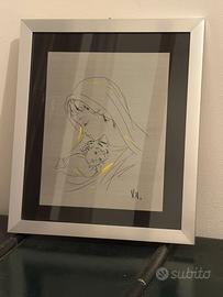 Quadro Vergine Maria e Gesù 