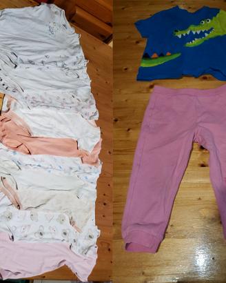 Lotto body+vestiti per bambini 30-36 mesi