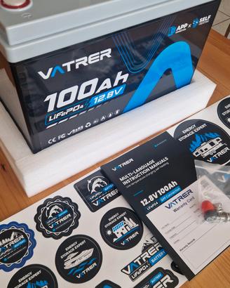 Batteria Litio Vatrer 100Ah NUOVA IMBALLATA 