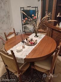 Set pranzo vintage anni 80 - Tavolo + 4 sedie