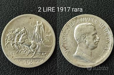 2 lire 1917 NC Argento 