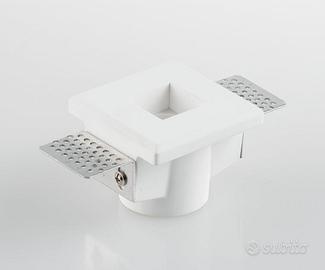 faretto incasso gesso quadrato