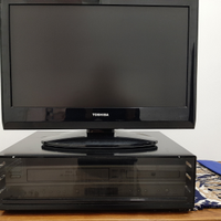 Contenitore videoregistrato VHF CD base rotante TV