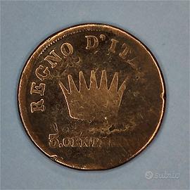 monete regno d'italia napoleone 1808 3 centesimi