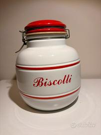 Barattolo biscotti vintage in ceramica