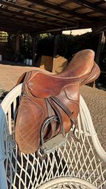 Sella Inglese HKM in Cuoio - Multiuso/Salto