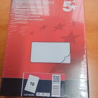 etichette adesive per quaderni libri pacchi 