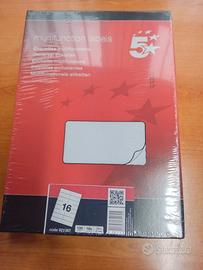 etichette adesive per quaderni libri pacchi 