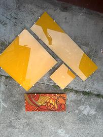 Lampade da parete applique con vetro colorato