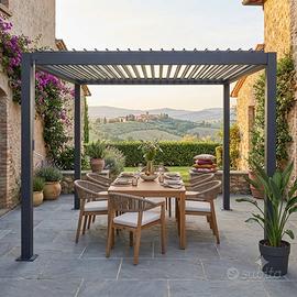 Pergola bioclimatica antracite 3x4