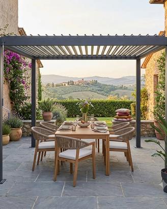 Pergola bioclimatica antracite 3x4